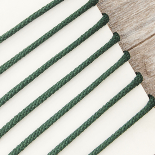Фото шнур плетеный spiral  safisa 4 мм 25 м цвет зеленый темный на сайте ArtPins.ru