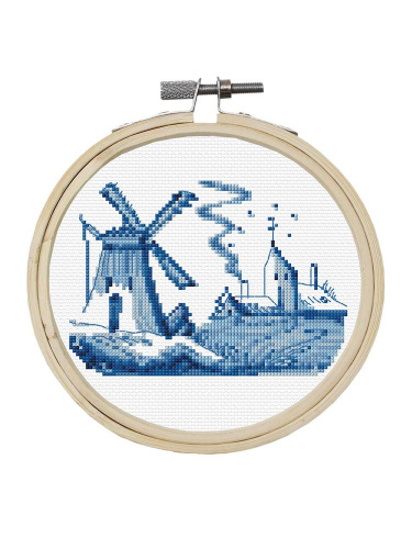 Набор для вышивания Весенние цветы канва аида 16 ct диаметр 15 см 3 дизайна THEA GOUVERNEUR 610A смотреть фото фото 3