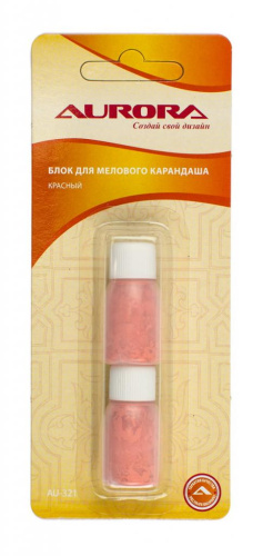 Фото блок запасной для мелового карандаша красный aurora au-321 на сайте ArtPins.ru