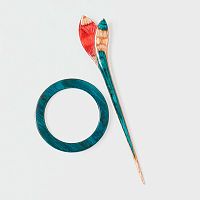 Застежка фибула серия Flora - Лилия ламинированный бук KnitPro 20932