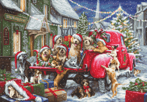 Набор для вышивания Рождество щенков  Luca-S B2414 смотреть фото
