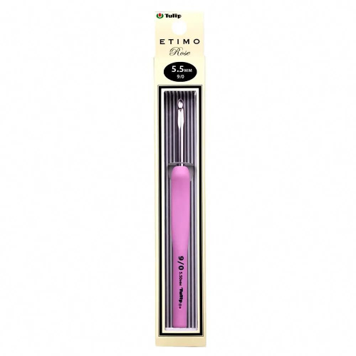 Крючок для вязания с ручкой ETIMO Rose 5.5 мм Tulip TER-11e