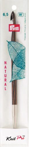 Крючок для вязания тунисский съемный NATURAL 6.5 мм 15 см Prym 223707