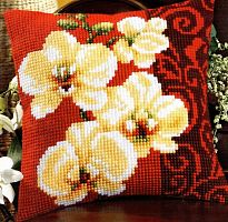 Набор для вышивания подушки Белая орхидея VERVACO PN-0008790