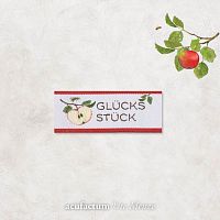 Этикетка тканая Glucksstuck 20*45 мм Acufactum Ute Menze 35330