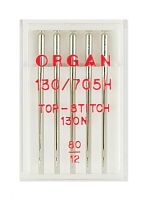 Иглы Top Stitch №80 5 шт. Organ 130/705.80.5
