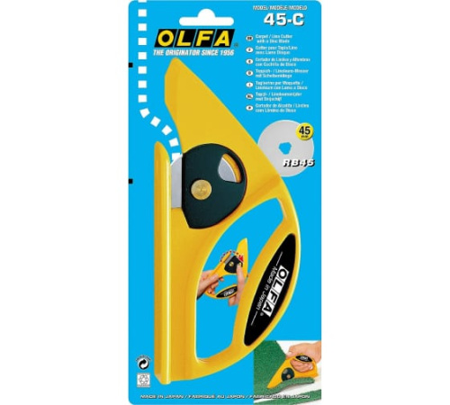 Дисковый нож для разрезания ковров и линолеумов диаметр 45 мм OLFA 45-C фото фото 3