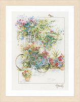 Набор для вышивания Flowers & bicycle