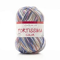 Пряжа Fortissima Socka 4-fach color, 75% шерсть, 25% полиамид, 420 м, 100 г