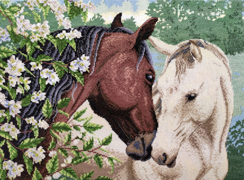 Набор для вышивания  Пара лошадей  Марья Искусница 03.014.23 смотреть фото
