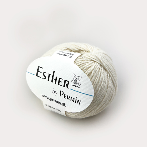 Пряжа Esther 50% шерсть 50% хлопок 50 г 230 м Permin 883400.883426 фото