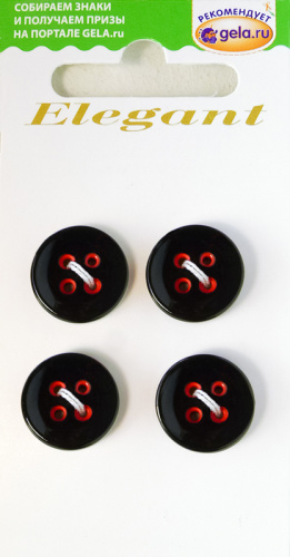 Фото пуговицы elegant - 14755-15-00red/4 на сайте ArtPins.ru