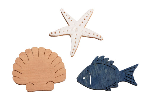 Набор декоративных элементов Рыбки  ракушки и морские звезды RAYHER 56914000 фото