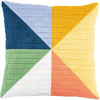 Набор для вышивания подушки Цветный треугольники  VERVACO PN-0194825