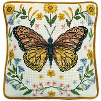 Набор для вышивания подушки Botanical Butterfly Tapestry  Bothy Threads TAP13