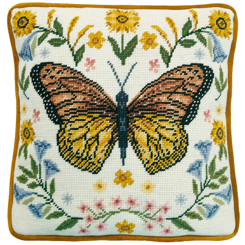 Набор для вышивания подушки Botanical Butterfly Tapestry  Bothy Threads TAP13 смотреть фото