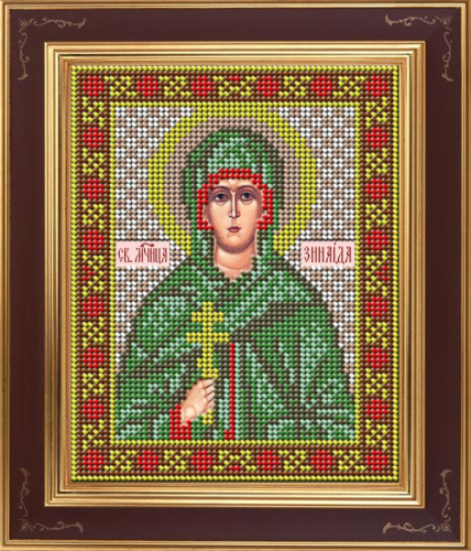 Икона Святая мученица Зинаида набор для вышивания бисером Galla Collection М272 смотреть фото