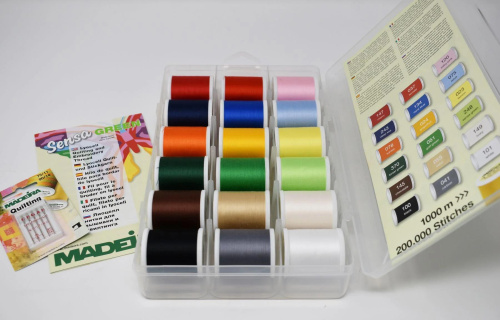 Фото набор ниток для вышивки из лиоцелла sensagreen №40 smartbox 18*1000 м madeira 8037 на сайте ArtPins.ru фото 3