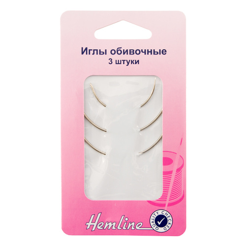 Фото иглы ручные обивочные 3 шт hemline 218 на сайте ArtPins.ru