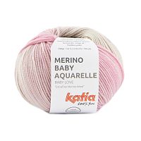Пряжа Merino Baby Aquarelle 100% мериносовая шерсть 50 г 165 м KATIA 512.357