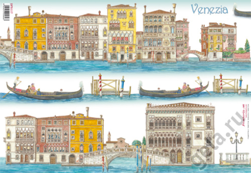 Бумага рисовая Венеция фото