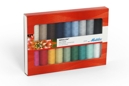 Фото набор с нитками seralon в подарочной упаковке 18 катушек amann group se18-kit на сайте ArtPins.ru
