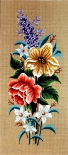 Канва жесткая с рисунком Весенние цветы  2 картинки смотреть фото