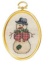 Набор для вышивания Франтовый снеговик JANLYNN 021-1797