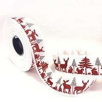Тесьма с печатным рисунком Лес ширина 25 мм Acufactum Ute Menze 35116-01