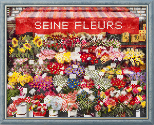 Набор для вышивания "Цветочный магазин в Париже" смотреть фото