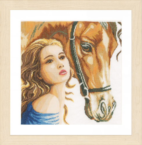 Набор для вышивания Woman and horse смотреть фото