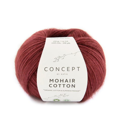 Пряжа Mohair Cotton 70% хлопок 30% мохер 50 г 225 м KATIA 1246.81 фото