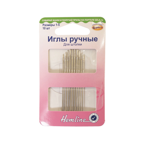 Фото иглы ручные для штопки 1-5 hemline 204.15/g002 на сайте ArtPins.ru