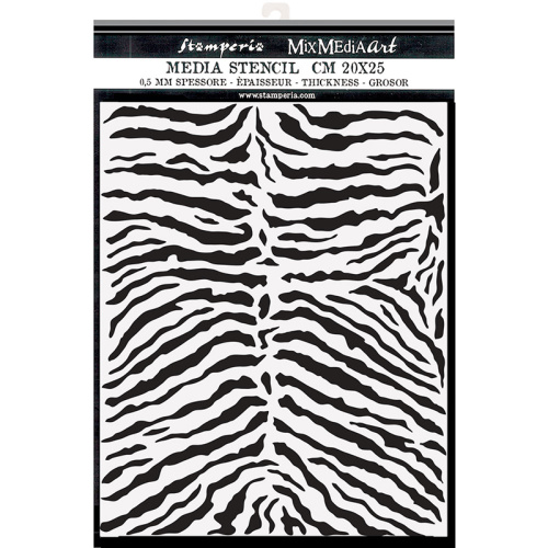 Трафарет Savana zebra pattern 3D эффект STAMPERIA KSTD101 фото