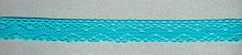 Мерсеризованное хлопковое кружево  состав: 100% хлопок  ширина 20 мм  намотка 30 м  цвет бирюзовый - 1796/15