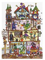 Набор для вышивания Cut Thru’ Magic School  Школа волшебников  Bothy Threads XCT31