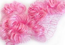 Волосы кудряшки, длина в упаковке 180 см, цвет розовый