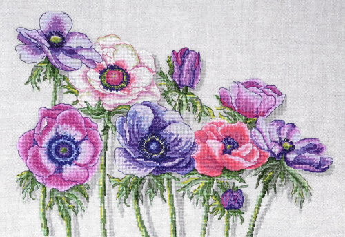 Набор для вышивания Цветы Анемоны Марья Искусница 04.003.12 смотреть фото фото 5