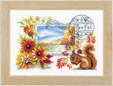 Набор для вышивания Осенняя почтовая марка VERVACO PN-0148643
