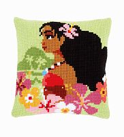Набор для вышивания подушки Моана - девушка с острова VERVACO PN-0168027