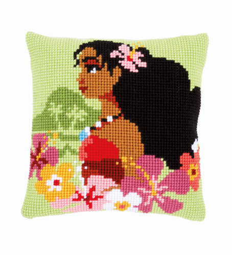 Набор для вышивания подушки Моана - девушка с острова VERVACO PN-0168027 смотреть фото
