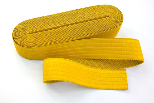 Фото резинка-пояс 40 мм цвет желтый на сайте ArtPins.ru