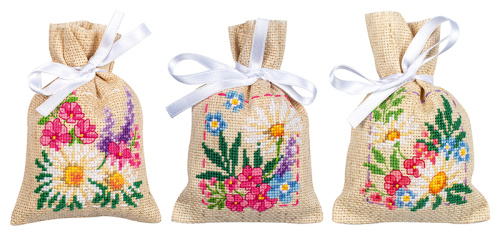 Набор для вышивания мешочков саше  Весенние цветы  VERVACO PN-0196584 смотреть фото