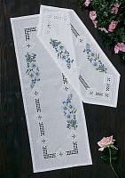 Набор для вышивания скатерти Хардангер с цветами  Permin 75-1734