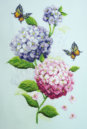 Набор для вышивания Соцветия гортензий Марья Искусница 04.004.13 смотреть фото
