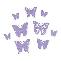 Набор самоклеящихся декоративных элементов Бабочки из фетра  9 шт = 3446141