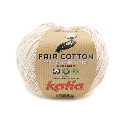 Пряжа Fair Cotton 100% хлопок 50 г 155 м KATIA 1018.35 фото