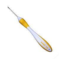 Крючок вязальный с эргономичной пластиковой ручкой addiSwing Maxi № 2.5 17 см