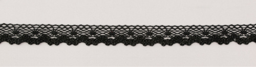 Фото мерсеризованное хлопковое кружево  13 мм  цвет черный iemesa 2059/14 на сайте ArtPins.ru