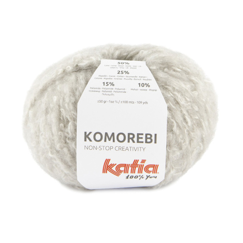 Пряжа Komorebi 50% шерсть 25% хлопок 15% полиамид 10% мохер 50 г 100 м KATIA 1306.72 фото